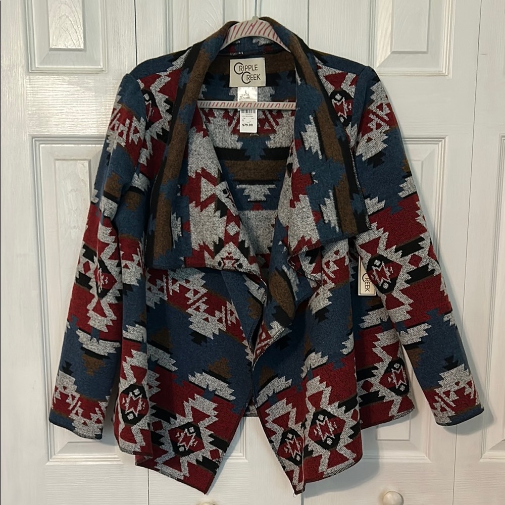 Colorful Geometric Patterned Jacket